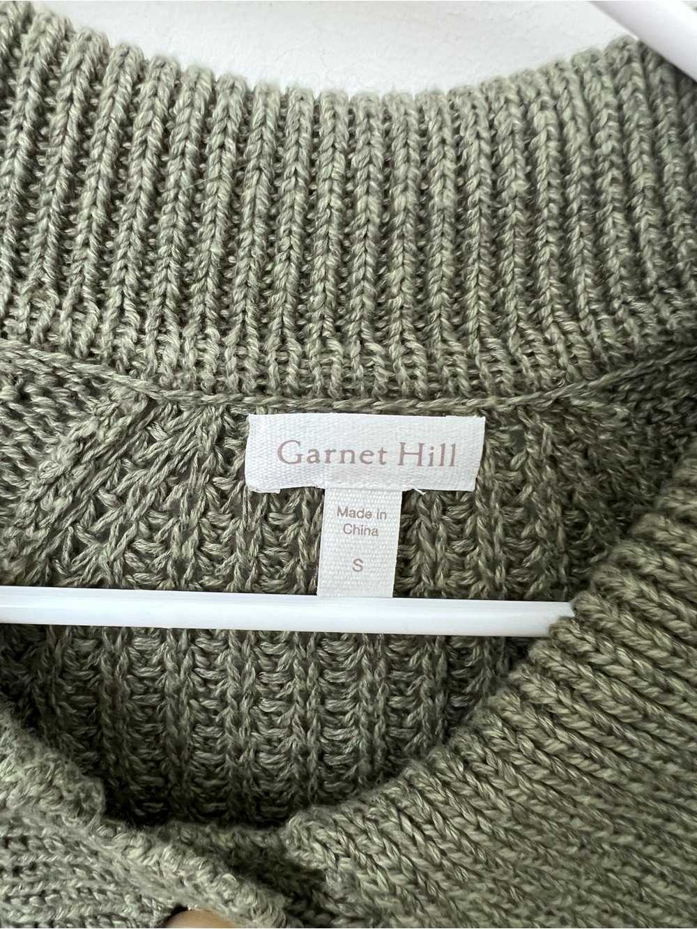 Garnet Hill Maren Linen & Organic Cotton Cardigan - Picture 4 of 5